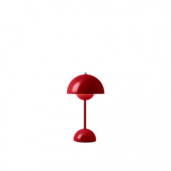 Flowerpot Bordslampa VP9 Portable Magnetic Charger Vermilion Red i gruppen Belysning / Inomhus / Uppladdningsbara lampor hos Vxj Elektriska (ANDT-133093A182)