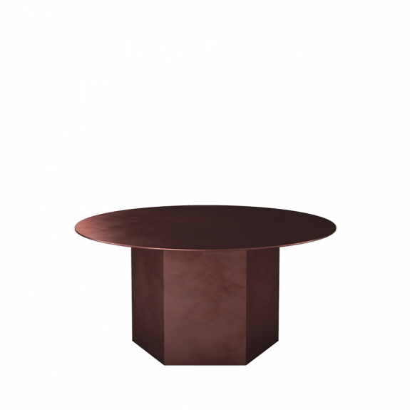 Epic Coffee Table Steel 80cm Earthy Red Steel i gruppen Inredning / Inredningsdetaljer / Sidobord & Soffbord hos Vxj Elektriska (GUB-10074997)