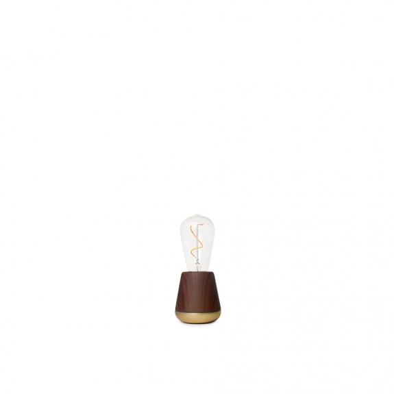 Humble One Portable Bordslampa Walnut i gruppen Belysning / Inomhus / Uppladdningsbara lampor hos Vxj Elektriska (HUM-TL00104)