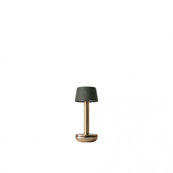 Humble Two Portable Bordslampa Gold/Emerald Linen i gruppen Belysning / Inomhus / Bordslampor hos Vxj Elektriska (HUM-TL00213)