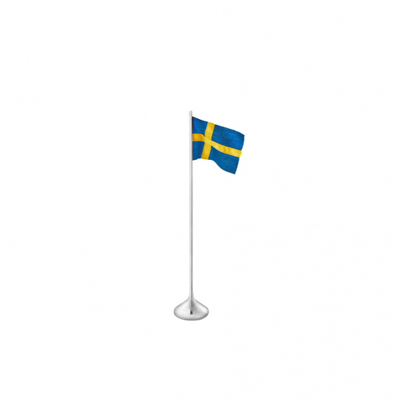 Bordsflagga Sverige H35cm Silverfrgad i gruppen Inredning / Inredningsdetaljer / Prydnadssaker hos Vxj Elektriska (RGD-16032)