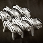 Zebra Trdjur Svart/Vit