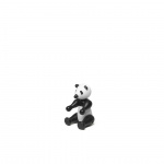 Panda Trdjur Liten Svart/Vit