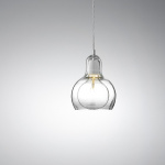 Mega Bulb Pendel SR2 18cm Clear Glass & Clear Cord