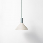 Collect Lampskrm Cone Light Grey