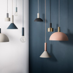 Collect Lampskrm Cone Light Grey