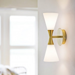 Harlekin Duo Vägglampa Mässing Harlekin Duo Vägglampa Mässing