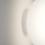 Volum Taklampa/Vgglampa 14cm Glossy White Spegelmontering IP54