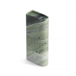 Monolith Candle Holder Tall Mixed Green Marble