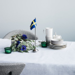 Bordsflagga Sverige H35cm Silverfrgad
