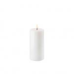 Uyuni Pillar LED Candle 18cm Nordic White