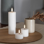 Uyuni Mini Pillar LED Candle 5x14,5cm Nordic White