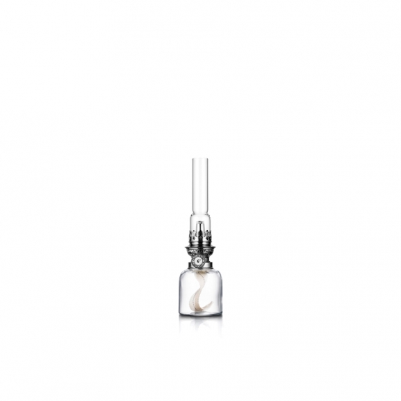 Koholmen Oljelampa Klarglas/Nickel i gruppen Inredning / Inredningsdetaljer / Oljelampor hos Växjö Elektriska (0243Q)