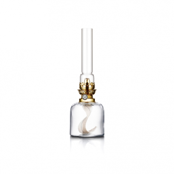 Kungsholmen Oljelampa Klarglas/Mässing i gruppen Inredning / Inredningsdetaljer / Oljelampor hos Växjö Elektriska (0247K)