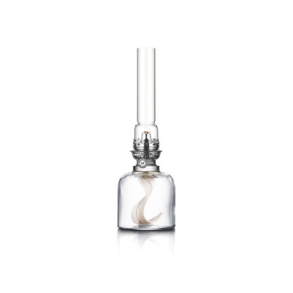 Kungsholmen Oljelampa Klarglas/Nickel i gruppen Inredning / Inredningsdetaljer / Oljelampor hos Växjö Elektriska (0247Q)