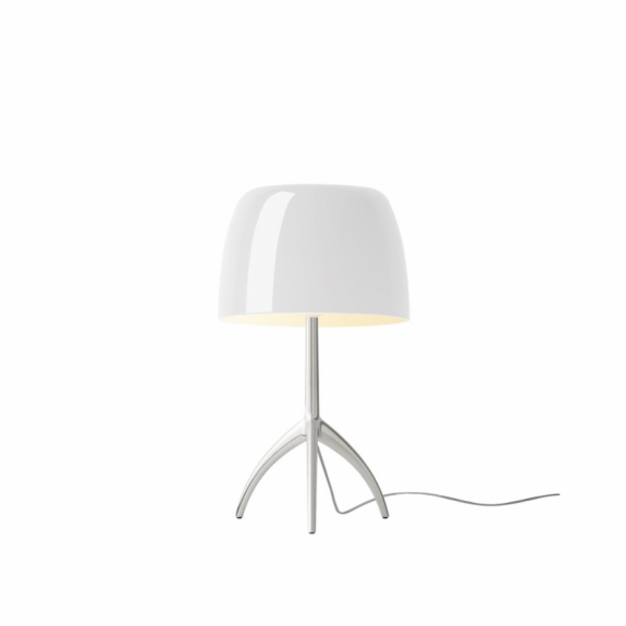 Foscarini Lumiere Bordslampa Large Aluminium/White Med Dimmer