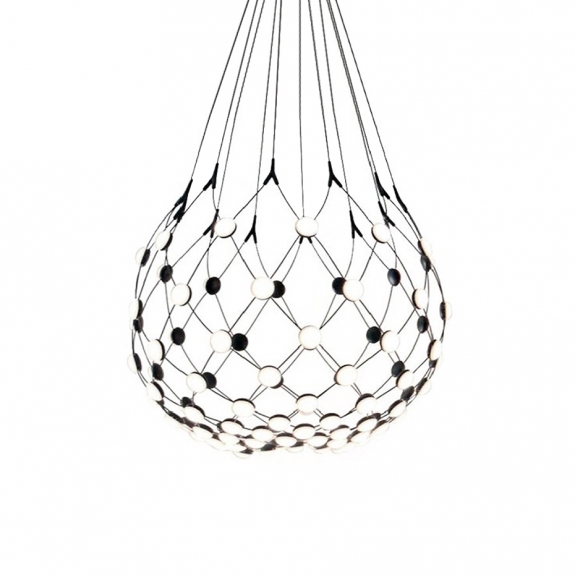 Mesh D86KW081A Wireless Pendel Ø80cm Black i gruppen Belysning / Inomhus / Taklampor hos Växjö Elektriska (1D86KW081001A)