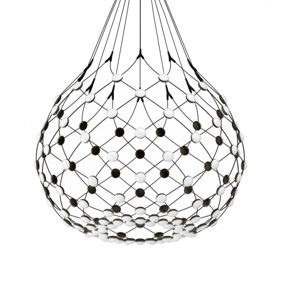 Mesh D86KW105B Wireless Pendel Ø100cm Black 5m i gruppen Belysning / Inomhus / Taklampor hos Växjö Elektriska (1D86KW105001B)
