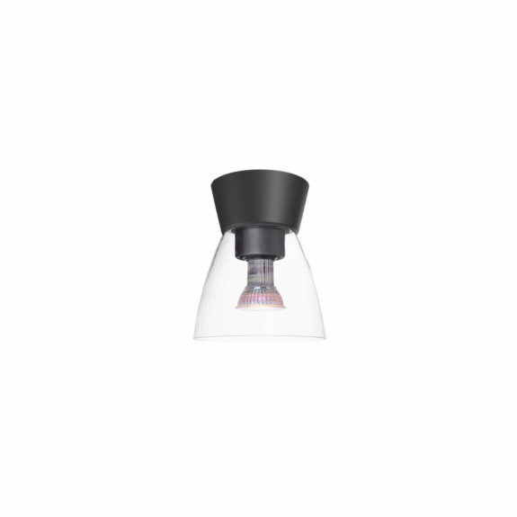 Bizzo Plafond Svart/Klarglas IP21 i gruppen Belysning / Badrum / Taklampor hos Växjö Elektriska (22370718)