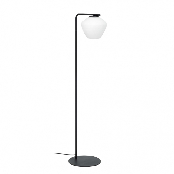 DK Golvlampa Mattsvart/Opalglas i gruppen Belysning / Inomhus / Golvlampor hos Växjö Elektriska (2320-8)