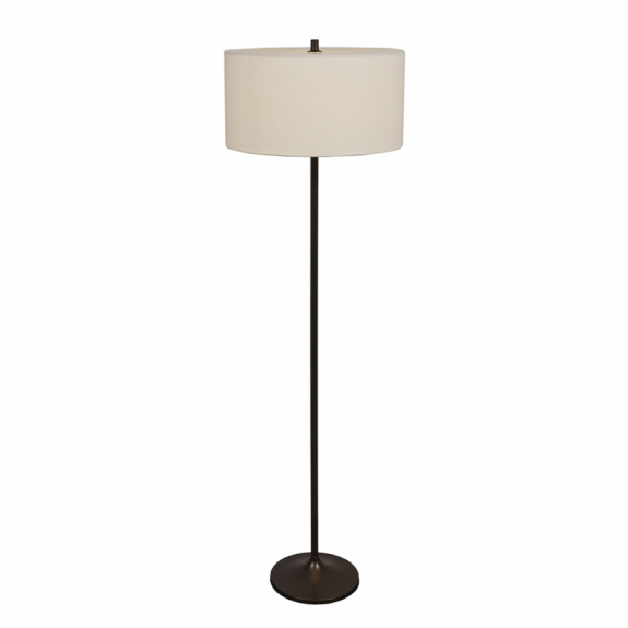 Soft Golvlampa Vit Linne/Metallic Bronze i gruppen Belysning / Inomhus / Golvlampor hos Växjö Elektriska (30000252528)