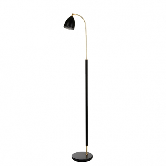 Deluxe Golvlampa Svart/Mässing i gruppen Belysning / Inomhus / Golvlampor hos Växjö Elektriska (311193)