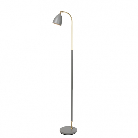 Deluxe Golvlampa Grå/Mässing i gruppen Belysning / Inomhus / Golvlampor hos Växjö Elektriska (311194)