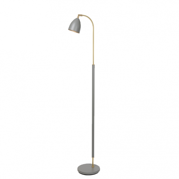 Deluxe Golvlampa Gr/Mssing i gruppen Belysning / Inomhus / Golvlampor hos Vxj Elektriska (311194)