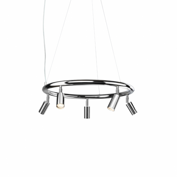 Starlight 5 Rund Taklampa/Vägglampa Förnicklad Mässing i gruppen Belysning / Inomhus / Spotlights hos Växjö Elektriska (36390-70-000)