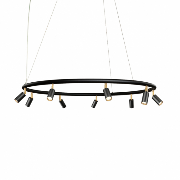 Starlight 9 Rund Taklampa/Vägglampa Svart i gruppen Belysning / Inomhus / Spotlights hos Växjö Elektriska (36391-15S-000)