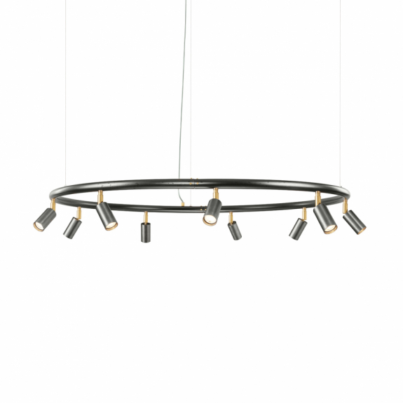 Starlight 9 Rund Taklampa/Vägglampa Rå Stål i gruppen Belysning / Inomhus / Spotlights hos Växjö Elektriska (36391-55-000)