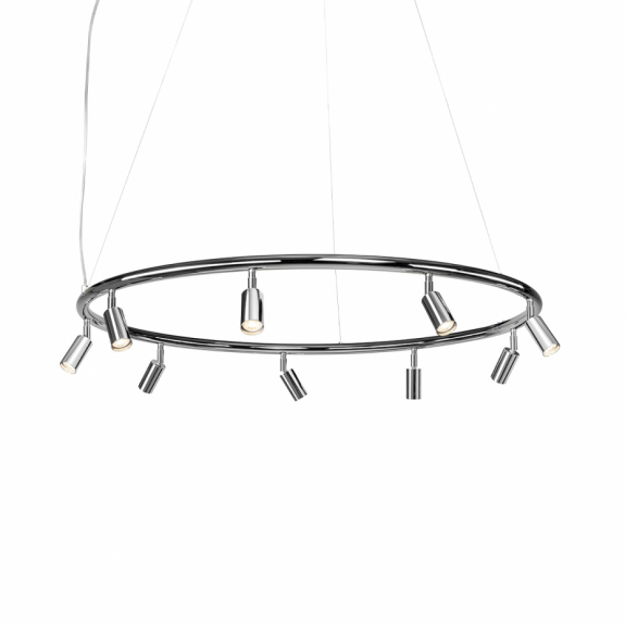 Starlight 9 Rund Taklampa/Vägglampa Förnicklad Mässing i gruppen Belysning / Inomhus / Spotlights hos Växjö Elektriska (36391-70-000)