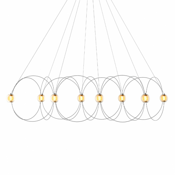 Munari 8 Ljuskrona Black i gruppen Belysning / Inomhus / Ljuskronor hos Växjö Elektriska (3700677662774)