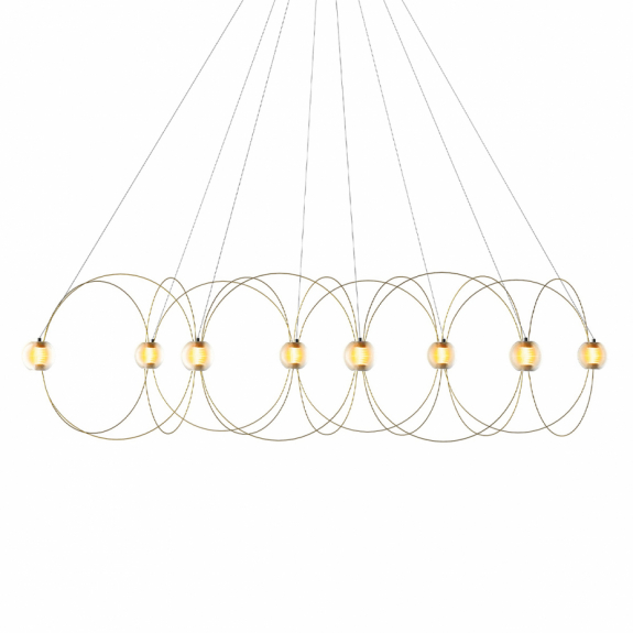 Munari 8 Ljuskrona Gold i gruppen Belysning / Inomhus / Ljuskronor hos Växjö Elektriska (3700677662781)