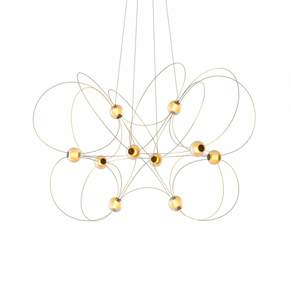 Munari 10 Ljuskrona Gold i gruppen Belysning / Inomhus / Ljuskronor hos Växjö Elektriska (3700677662804)