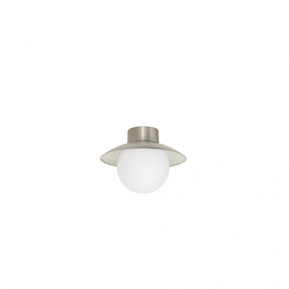 Spa Plafond Ø250 Rå Aluminium/Opalglas IP44 i gruppen Belysning / Inomhus / Plafonder hos Växjö Elektriska (3706-5)