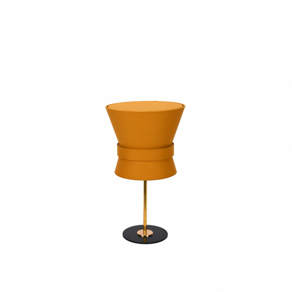 Bow Bordslampa Liten Rå Mässing/Yellow Ochre i gruppen Belysning / Inomhus / Bordslampor hos Växjö Elektriska (38092-72-S03)