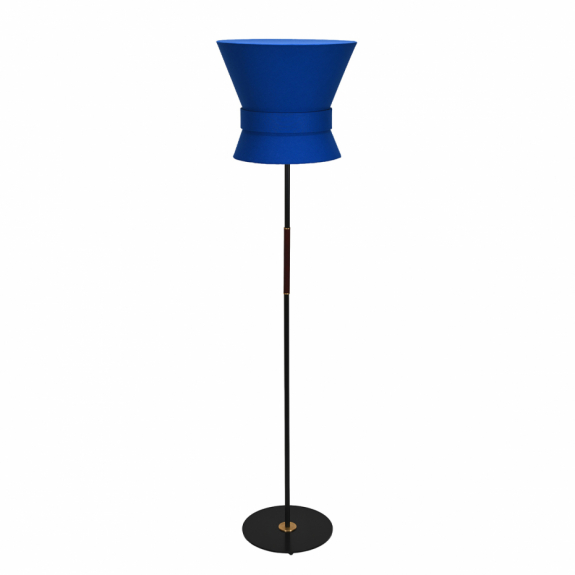 Bow Golvlampa Stor Svart/Midnight Blue i gruppen Belysning / Inomhus / Golvlampor hos Växjö Elektriska (39092-15-L10)