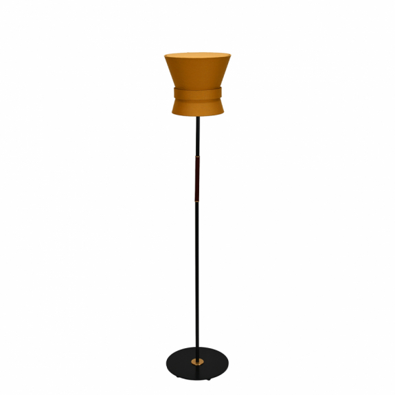 Bow Golvlampa Liten Svart/Yellow Ochre i gruppen Belysning / Inomhus / Golvlampor hos Växjö Elektriska (39092-15-S03)