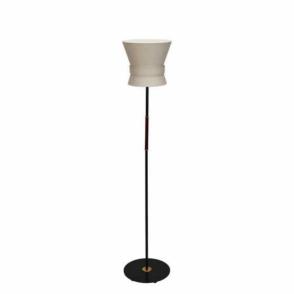 Bow Golvlampa Liten Svart/Cream White i gruppen Belysning / Inomhus / Golvlampor hos Växjö Elektriska (39092-15-S06)