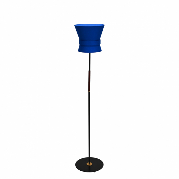 Bow Golvlampa Liten Svart/Midnight Blue i gruppen Belysning / Inomhus / Golvlampor hos Växjö Elektriska (39092-15-S10)