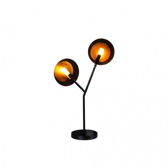 Turno Bordslampa H59cm Mattsvart/Mssing i gruppen Belysning / Inomhus / Bordslampor hos Vxj Elektriska (4002610-4002)