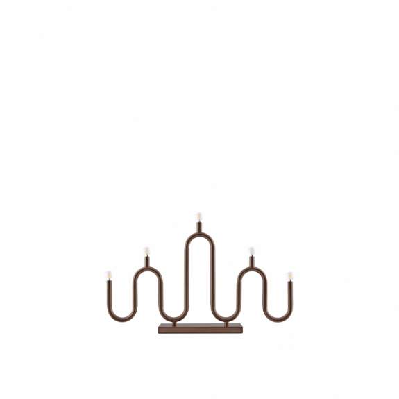 Noel 5 Ljusstake Bronze i gruppen Belysning / Julbelysning / Adventsljusstakar hos Växjö Elektriska (416064)