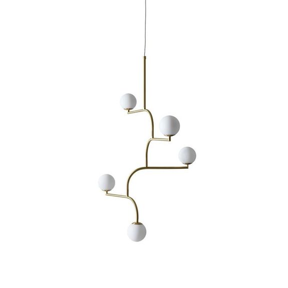 Mobil 100 Pendel Brass/Opal i gruppen Belysning / Inomhus / Taklampor hos Växjö Elektriska (510158)