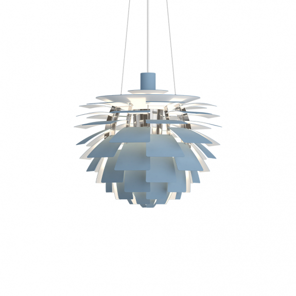PH Artichoke Ø480 Pendel Dusty Blue/High Lustre Chrome Plated i gruppen Belysning / Inomhus / Taklampor hos Växjö Elektriska (5741115660)