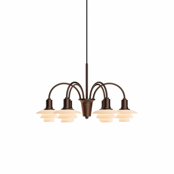 PH 1/1 Ljuskrona 6 Centenary Edition Aged Brass/Dusty Terracotta i gruppen Belysning / Inomhus / Taklampor hos Växjö Elektriska (5741115851)