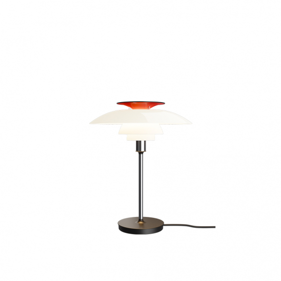 PH 80 Bordslampa Opal White/High Lustre Chrome Plated i gruppen Belysning / Inomhus / Bordslampor hos Växjö Elektriska (5744172189)