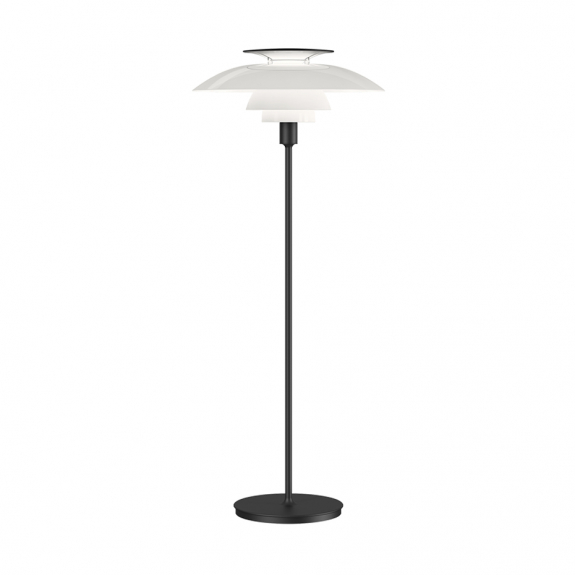 PH 80 Golvlampa White Opal Acryl/Black i gruppen Belysning / Inomhus / Golvlampor hos Vxj Elektriska (5744611352)