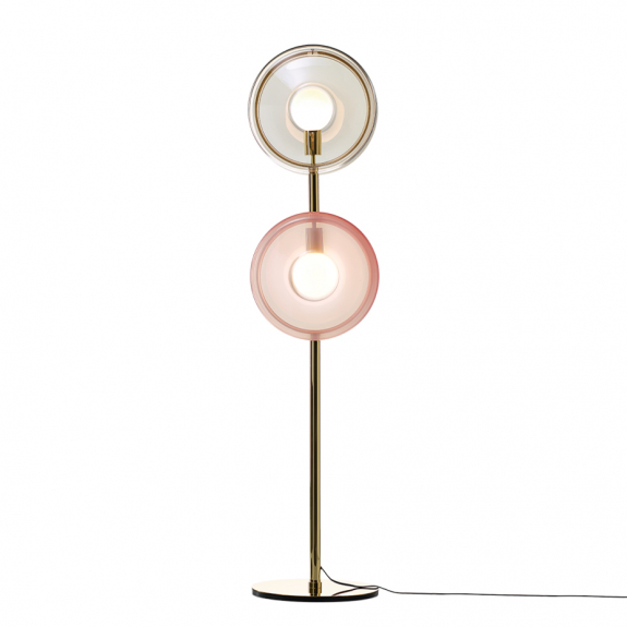 Orbital Golvlampa Venus Pink + Polaris White/Gold i gruppen Belysning / Inomhus / Golvlampor hos Vxj Elektriska (8595610916053)