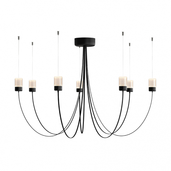 Gravity Chandelier 7 Black i gruppen Belysning / Inomhus / Taklampor hos Vxj Elektriska (8718282361147)